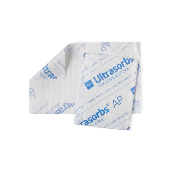 Medline Medline Ultrasorbs Air-Permeable Drypad Underpads, 10" x 16", White, 100/Case ULTRASORB1016 - main